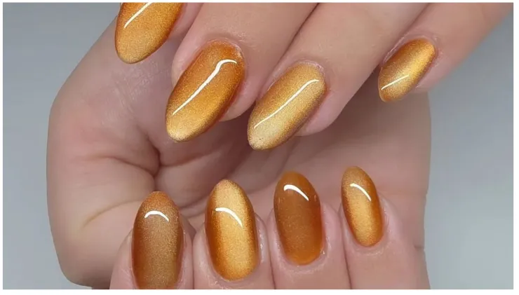 uñas estilo cuarzo citrino