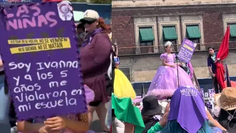 Niña de 9 años denuncia presunto abuso sexual en mitin del 8M en Zócalo CDMX