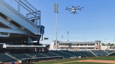 Drones en los estadios