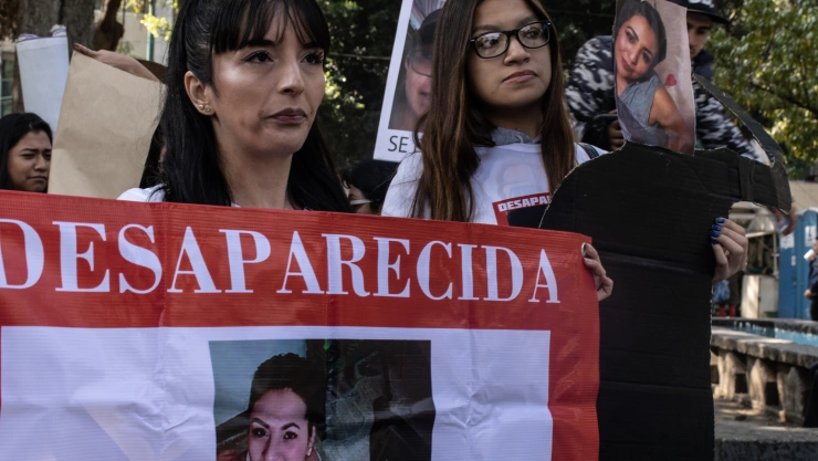 Marcha de familiares de desaparecidas