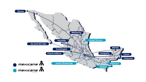 Los destinos de Mexicana para Semana Santa 2025
