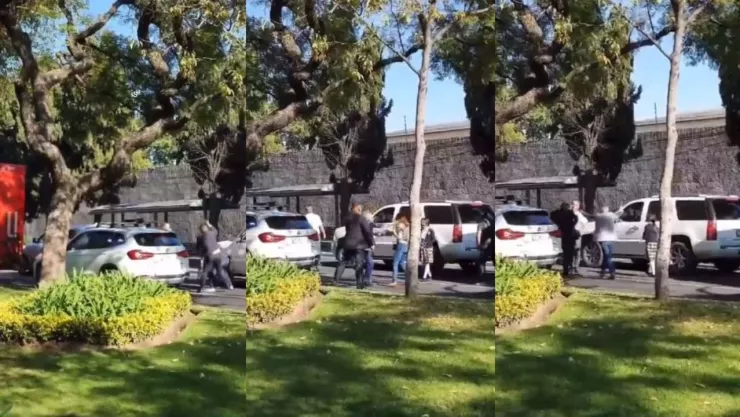 Escoltas de seguridad agreden a padre de familia frente a su hija