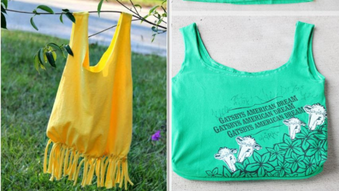 Bolsas con patrones de tela