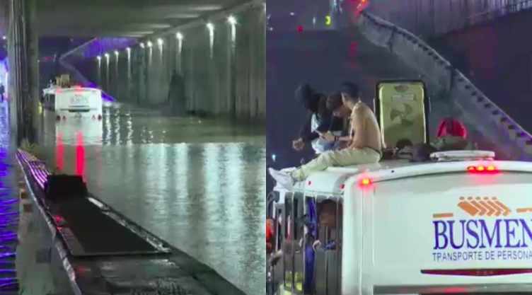 Foto de inundación en Zapopan.
