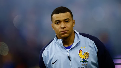 Mbappé con la selección francesa