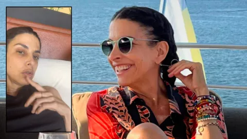 Verónica Toussaint días antes de fallecer de cáncer de mama