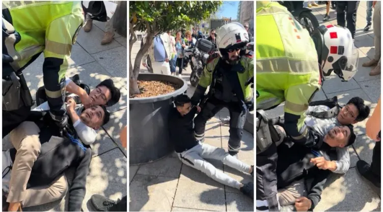 Turista chino frustra robo en Barcelona con “llave milenaria” (VIDEO)