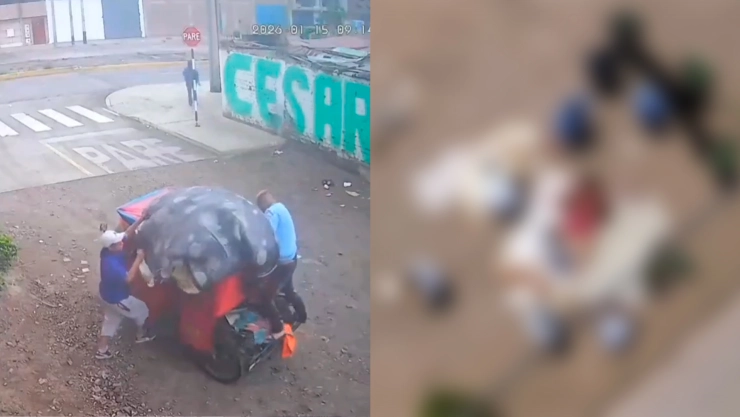 FUERTE VIDEO | Mujer es asesinada y meten su cuerpo en un colchón; lo abandonan en plena vía pública