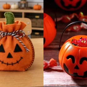 3 dulceros de calabaza fáciles con botellas de plástico