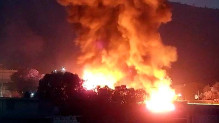 Incendio tras explosión del ducto en Tlahuelilpan, Hidalgo