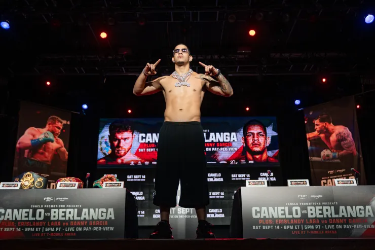 Canelo Álvarez Berlanga conferencia de prensa Nueva York pelea