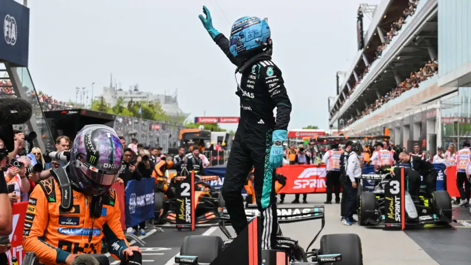 George Russel tras ganar el sprint de F1 de Canadá.