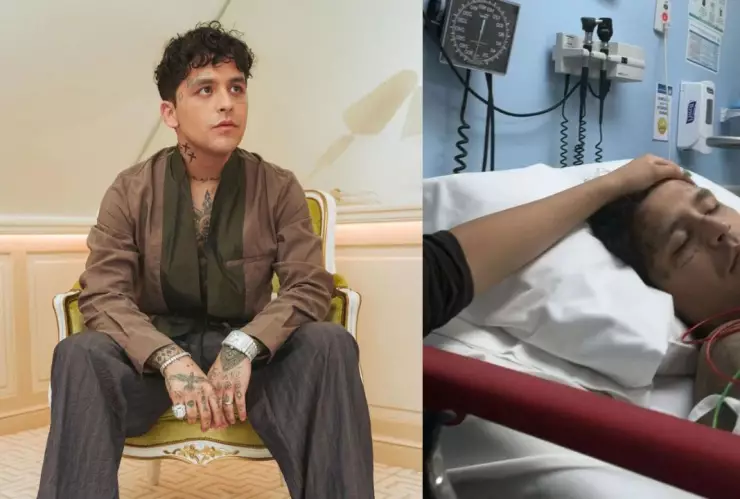 Se revela el motivo por el que Christian Nodal fue hospitalizado de emergencia