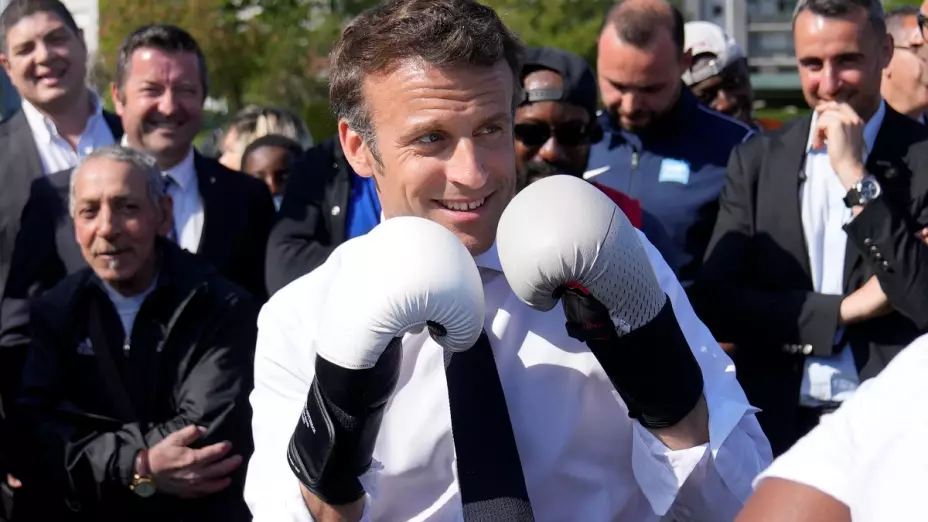 macron box campana electoral
