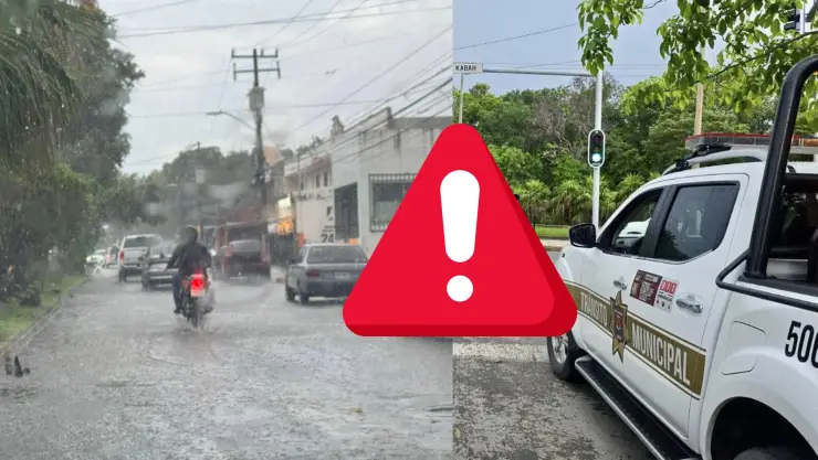 ¡Encharcamientos y tráfico! Estas son las calles cerradas en Cancún HOY, 7 de octubre