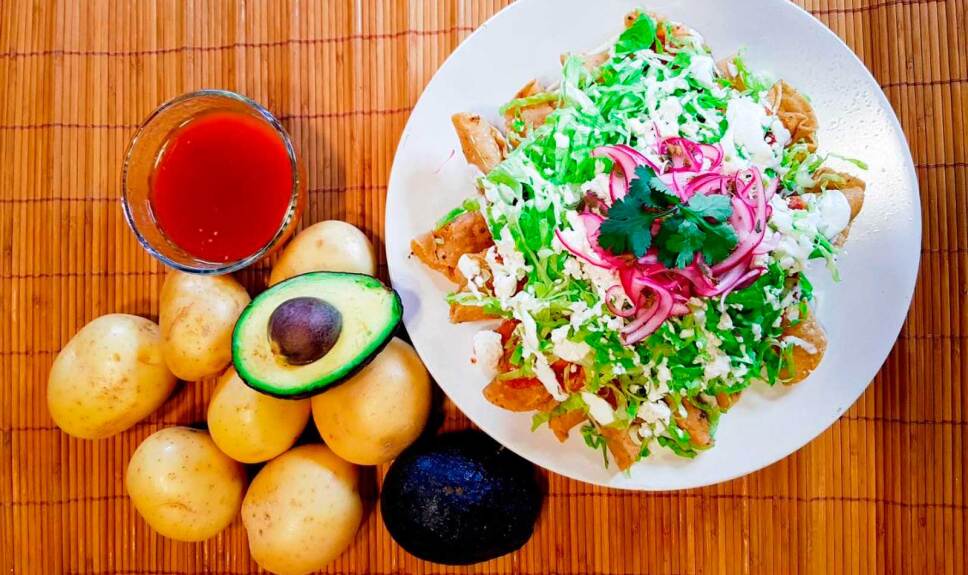 Receta Flautas ahogadas de chicharrón y papa