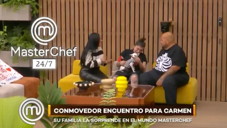 Carmen recibió a su familia en MasterChef 24/7.
