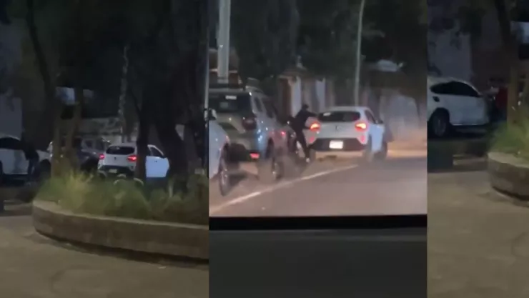 VIDEO ¡En segundos! Así fue como desmantelaron un vehículo en la Glorieta Chapalita