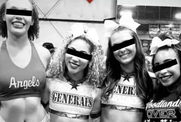 Porristas baleadas Texas.