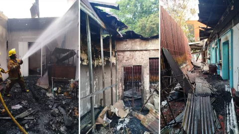 Incendio Palenque cafetería y comercios