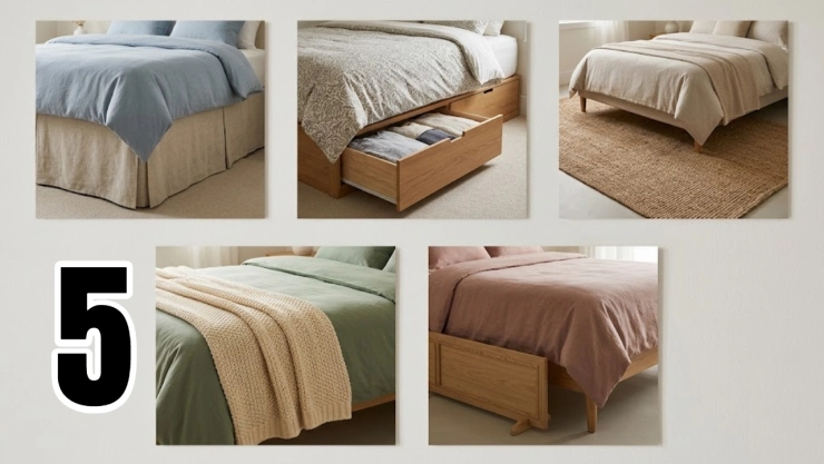 Cómo decorar la base de la cama: 5 ideas bonitas que nunca pasan de moda