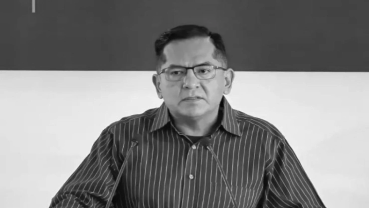 Detienen en Colima a Víctor Hugo Chávez Martínez, exsecretario de Seguridad de Tabasco. En la imagen se observa a Victor Hugo en una conferencia de prensa cuando estaba al mando del orden en Tabasco.