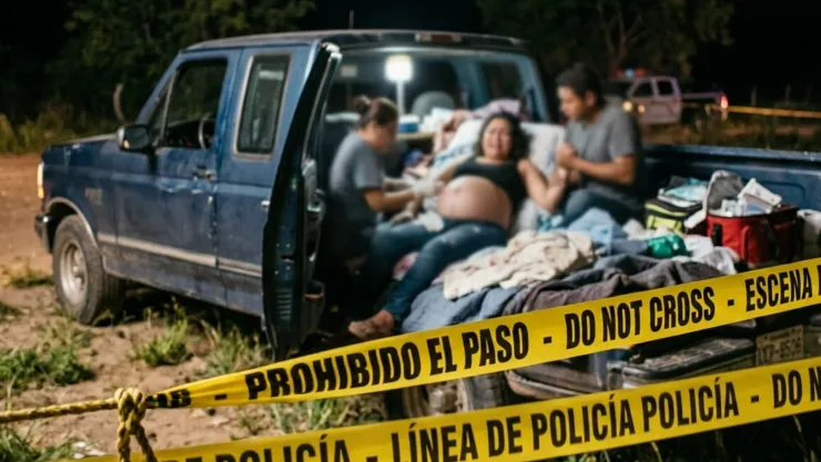 Madre da a luz a sus gemelos dentro de una CAMIONETA y uno de ellos MU3R3