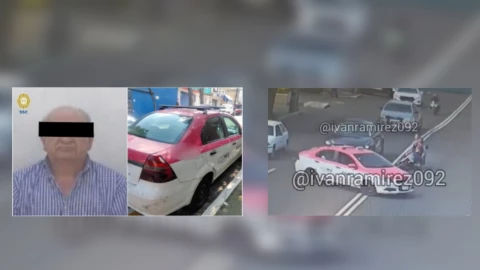 Taxista es detenido tras percance en el que murió un motocilista.