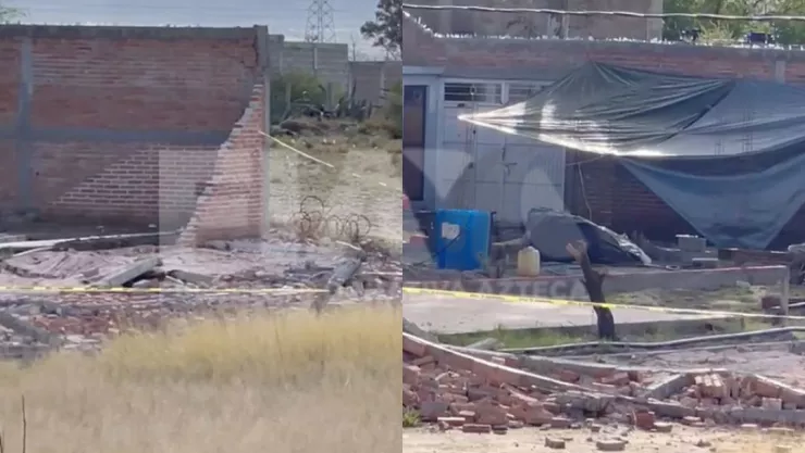 Un muerto y dos lesionados tras derrumbe de barda de una casa en Aguascalientes