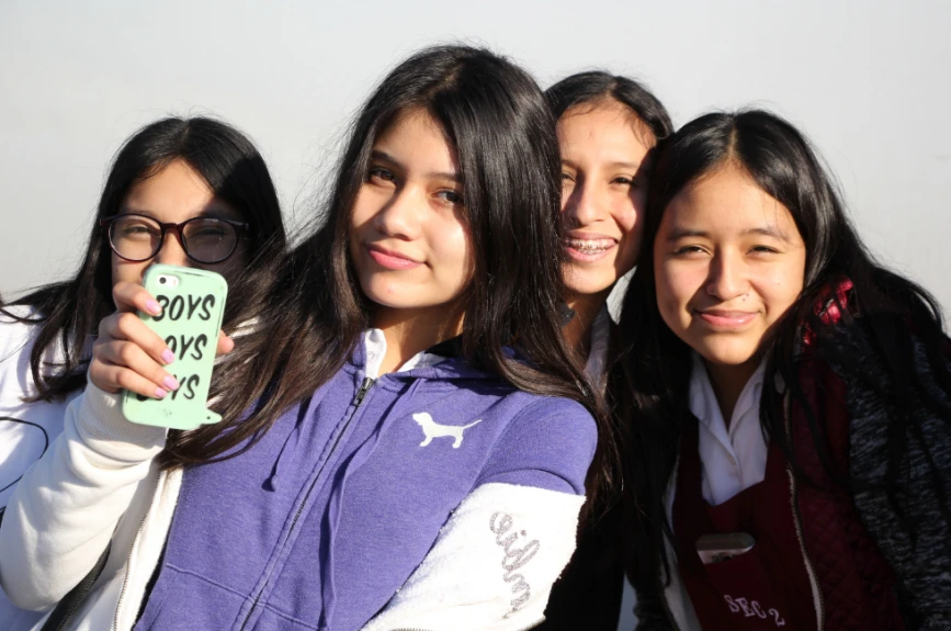 Los jóvenes vivieron un momento increíble