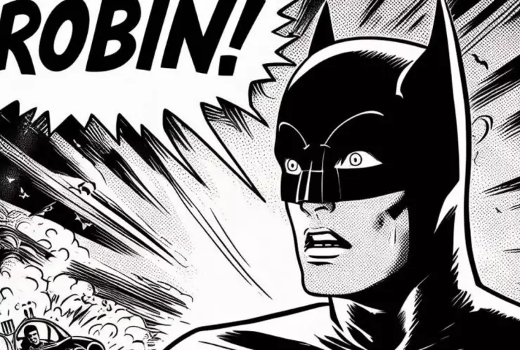 Cómic de Batman por IA
