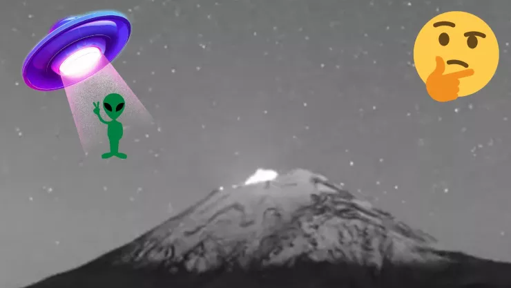 VIDEO VIRAL: Momento exacto en que un misterioso objeto luminoso cae sobre el volcán Popocatépetl; ¿podría ser un OVNI? 