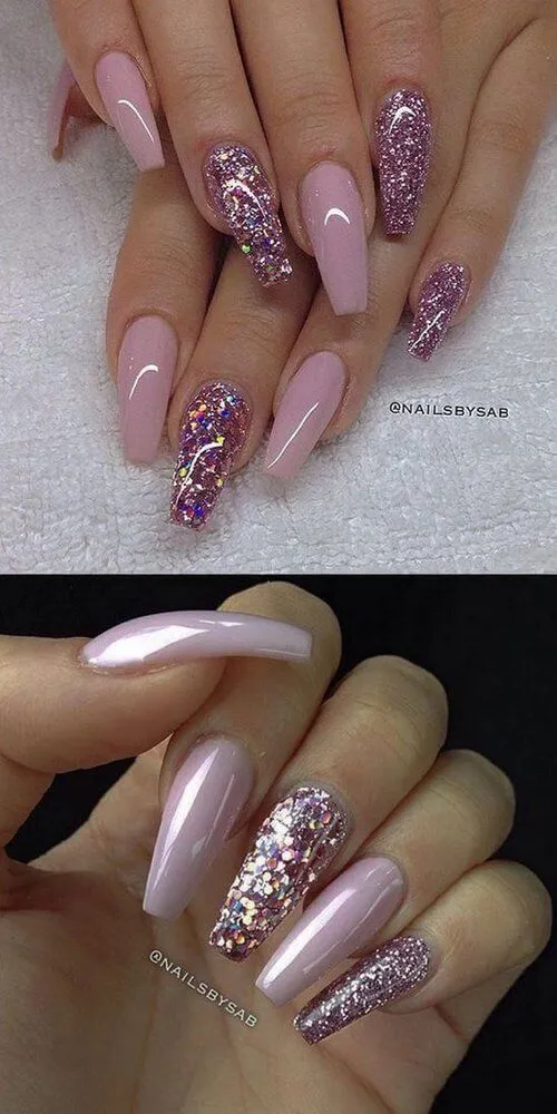 12 modelos de uñas coffin