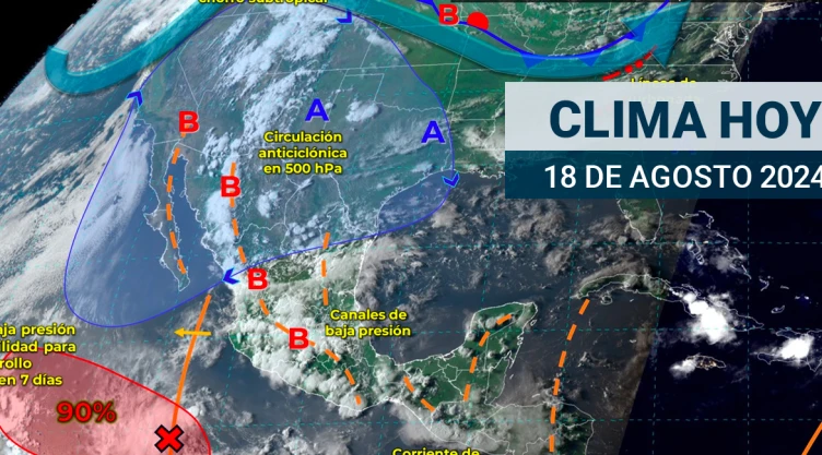 Para este domingo 18 de agosto, el clima pronostica fuertes lluvias