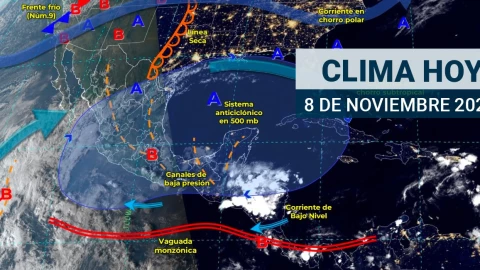 Clima en México hoy 8 de noviembre