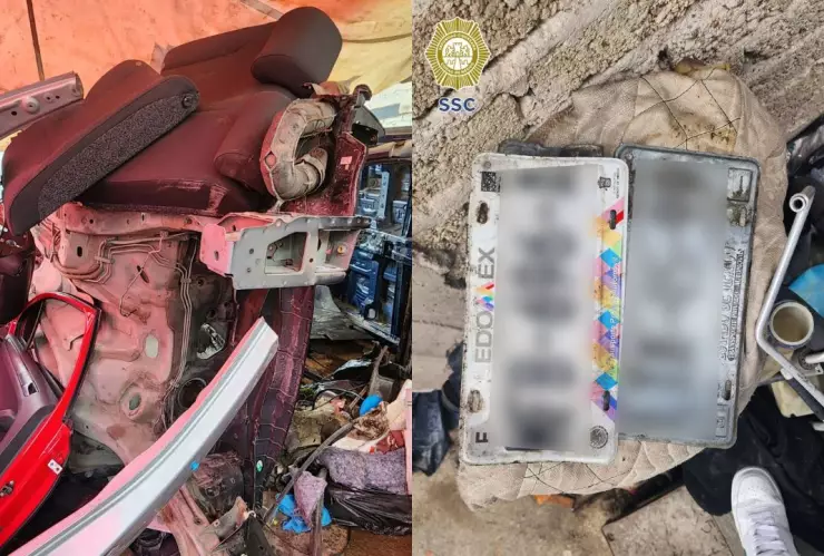 CDMX: Por un cateo en la GAM, descubren 4 autos robados a punto de ser desmantelados