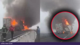chofer de tráiler tras explosión provocada por accidente en carretera.png