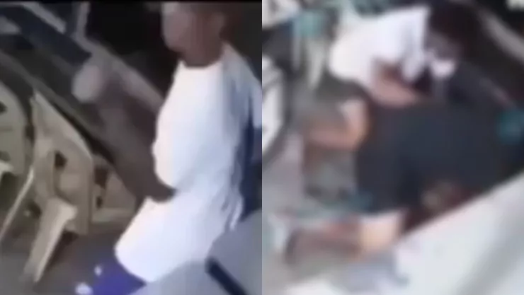 VIDEO | Padre e hijo con cuchillos asesinan a un hombre por una presunta deuda; lo arrinconaron