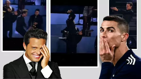 Luis Miguel festeja como Cristiano Ronaldo