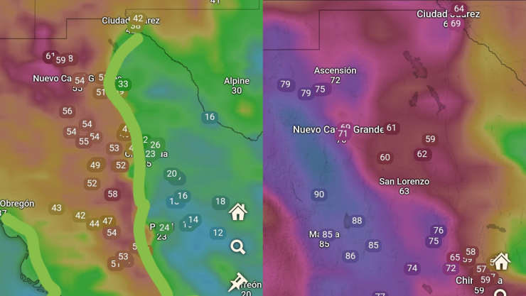 Vientos en Chihuahua