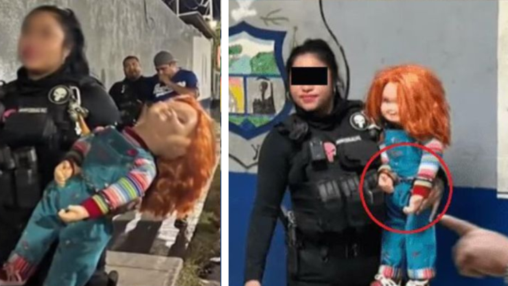 Arrestan a muñeco _Chucky_ por asustar y robar en Coahuila