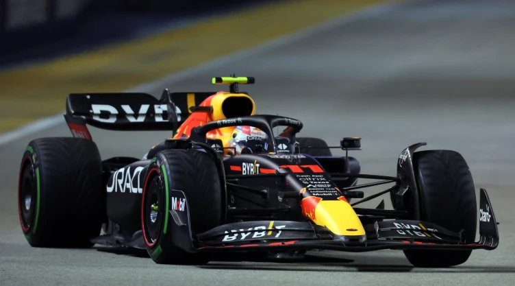 Checo Pérez en el Gran Premio de Singapur