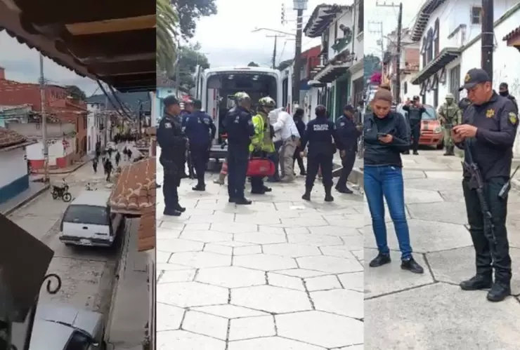 Motonetos enfrentamiento grupo armado San Cristobal de las Casas