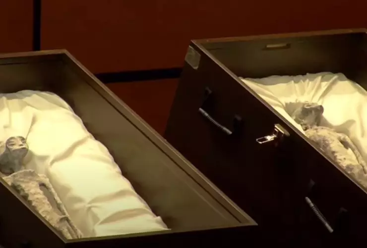 Maussan exhibe cuerpos no humanos en audiencia sobre OVNIS ante diputados