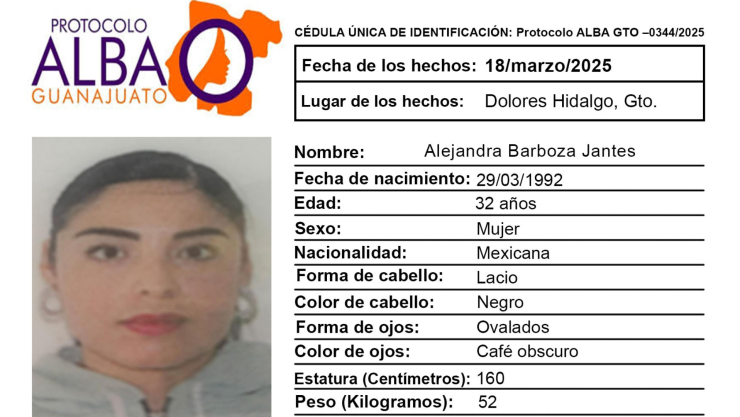 Desaparecidos Guanajuato ¿Quién es Alejandra Barboza Jantes y qué sabemos de su desaparición en Dolores Hidalgo.png