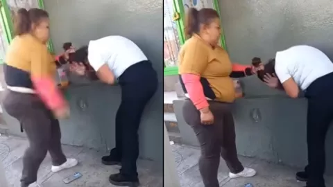 Mujer explota contra la amante de su esposo y le da fuerte golpiza que se hizo viral