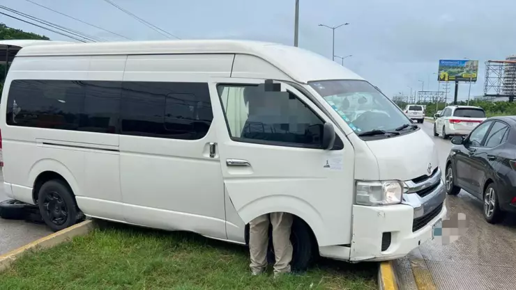 Se registró un accidente en el Boulevard Colosio en Cancún HOY 24 de septiembre