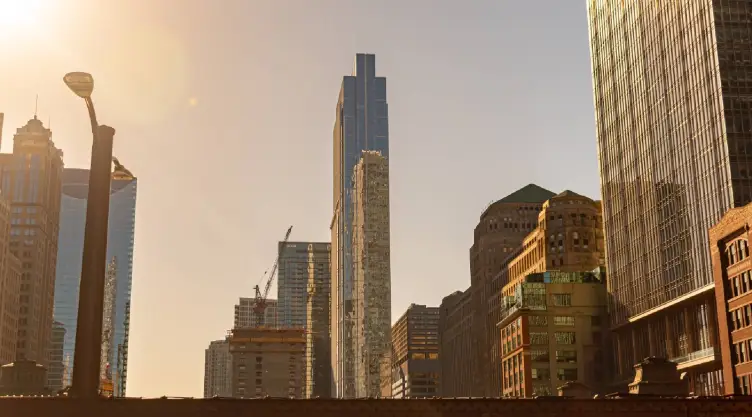Chicago, Illinois en una tarde calurosa de verano
