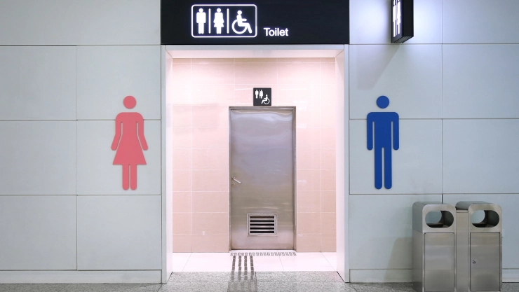 Baños públicos en Aeropuerto de Miami, Florida