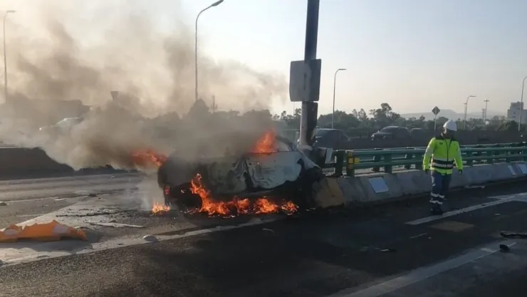 Choque en el segundo piso de Periférico: Automovilista muere cerca de Viaducto Tlalpan
